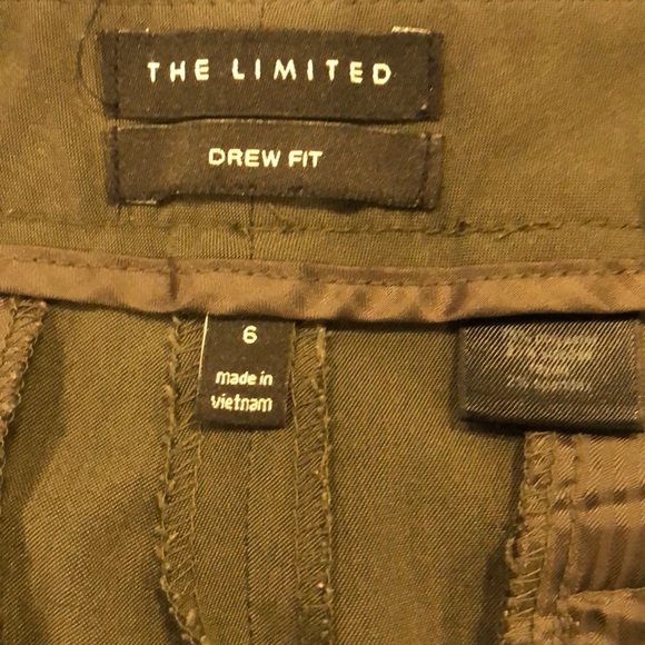 The Limited Green Trousers Work Pants Size 6 - Picture 6 of 8